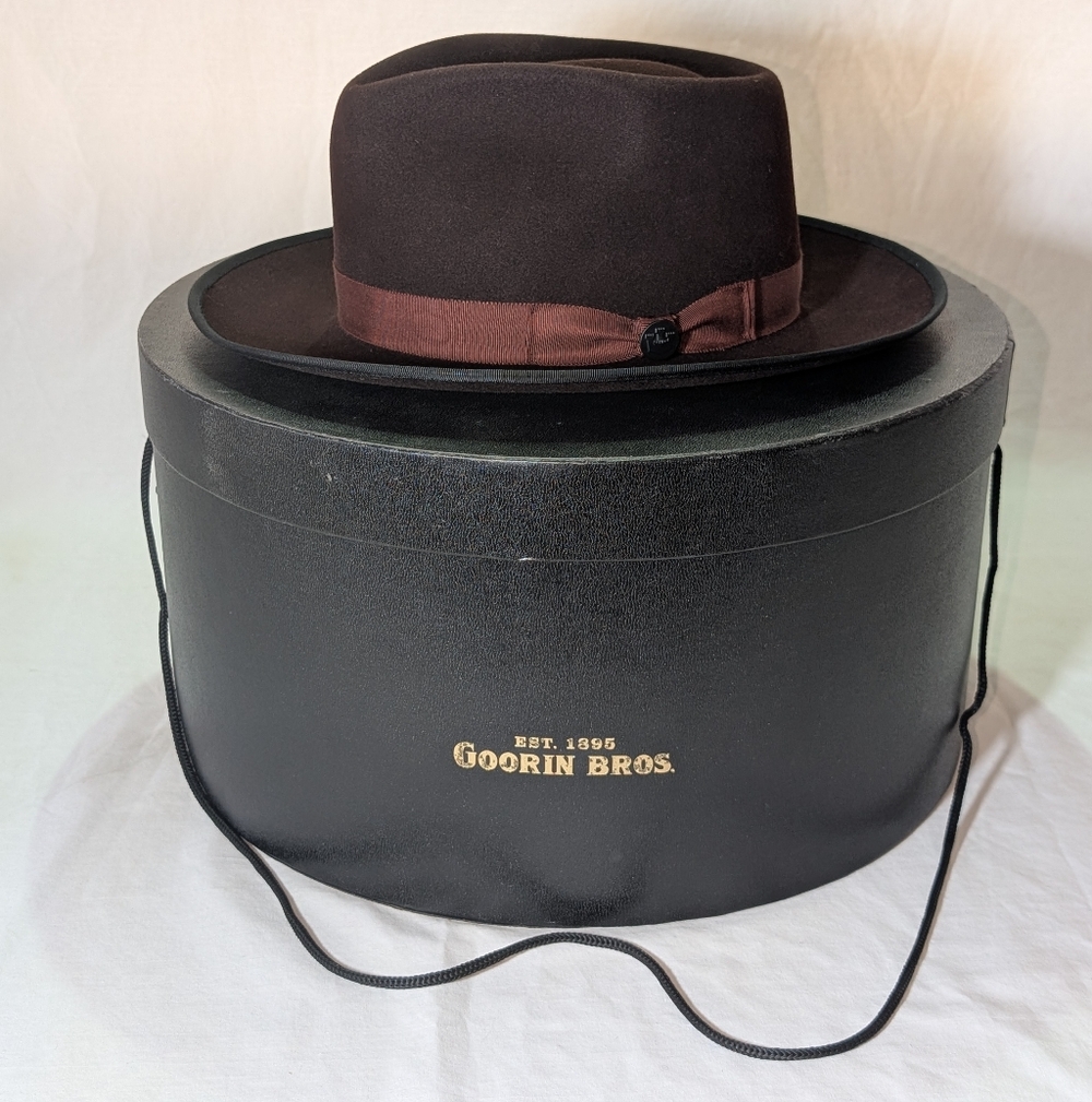 Goorin Bros. Brown Wool XL Fedora Hat
